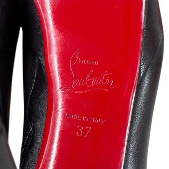 Christian Louboutin Bianca Booty in Black Leather 120 - Picture 15 of 16